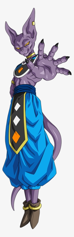 God Of Destruction Beerus - Drgon Ball Super Png - 348x1115 PNG ...