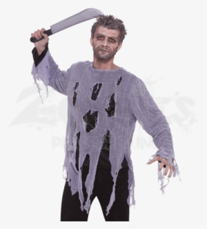 Torn Zombie Shirt Costume - Zombie Shirt - Adult Accessory Size Option: Adult -