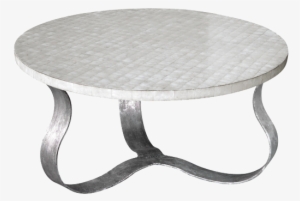 Kathy Kuo Designs Pico Oly White Shell Antique Silver