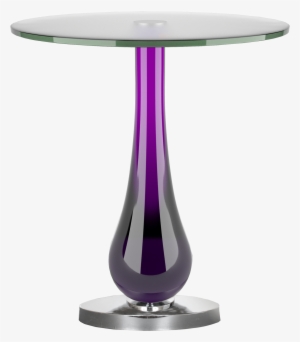 Pio Purple Acrylic Contemporary End Tables
