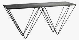 Stone Iron Console Table - Table