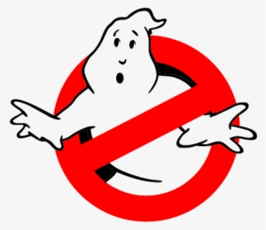 The Greedy Ghost Slimer Eats His Fill At The Hotdog - Ghostbusters Logo