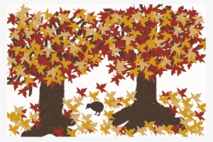 This Free Icons Png Design Of Autumn Trees With A Bird