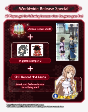 Nevertheless, Pre-register Now And Show Your Support - Sword Art Online Integral Factor All Avatar