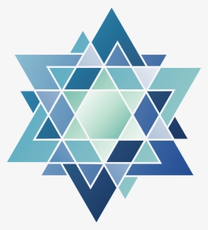 Ornament Art Nouveau Geometry Illustration - Png Blue Geometric Shapes