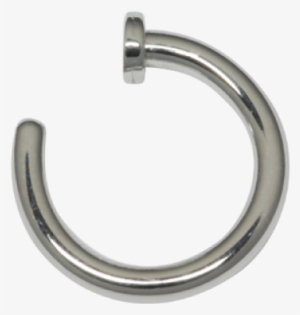 Transparent Nose Piercing - Surgical Steel Open Nose Ring (1.2mm X 7mm)