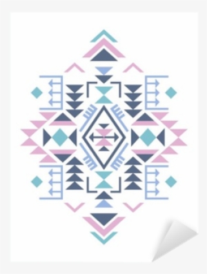 Set Of Three Colorful Ethnic Pattern Element With Geometric - Shape