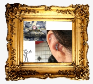 Upgrade Your Initial Piercing Jewellery - Artwork Frame Png Hd