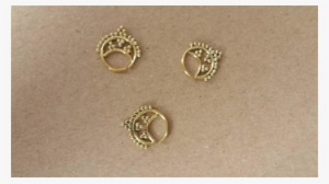 Septum Piercing Nose Rings Points Sickle Tips Brass - Body Jewelry