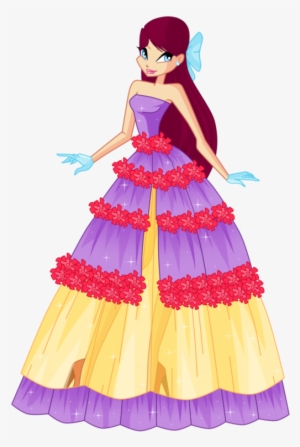 Merula Flower Princess Ball Gown By Woogyuxi On Deviantart - Winx Fan Art Flower Princess