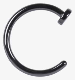 Titan Blackline® Open Nose Rings - Black Nose Ring Png