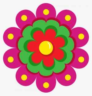 Vector Transparent Stock Fiesta Flower Clipart - Fiesta Flower Clip Art