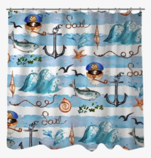 Watercolor Seamless Pattern - Window Valance