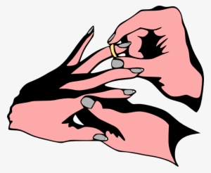 Wear Wedding Ring Colored Svg Clip Arts 600 X 492 Px
