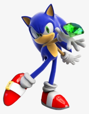 Sonic Chaos Emerald - Sonic The Hedgehog With Emerald