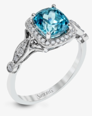 Tr523 487168 Simon G - Aquamarine Ring Transparent