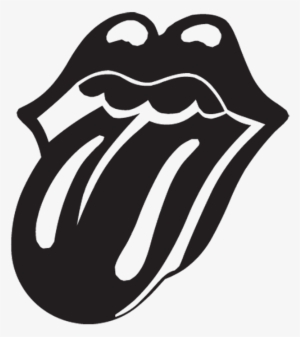 Rolling Stones Black Tunge Lips Band Symbol - Rolling Stones Decal