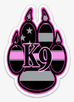 K9 Think Pink Line - K9 Paw Patch - Thin Pink Line