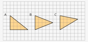 Three Triangles Labeled A, B, And C - Shape