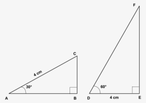Find The Ratio Of The Areas Of Triangles Abc And Def - Diagram