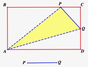Given A Rectangle Abcd Of Fixed Dimensions A By B, - Area Pf Triangle In Rectangle