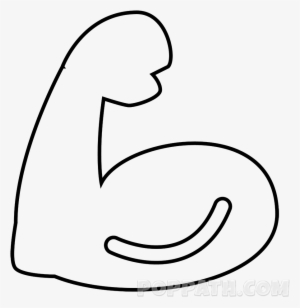 Highlight Each And Every Outline - Bicep Emoji Outline