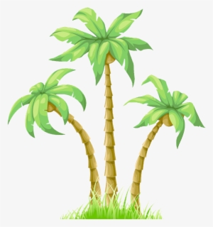 Graphic Black And White Download Cartoon Poster Coconut - Coconut Tree Vector