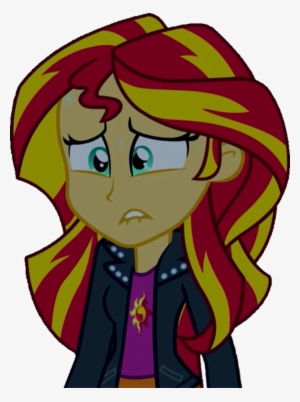 Ytpinkiepie2, Equestria Girls, Lip Bite, Nervous, Safe, - Mlp Eg Sunset Shimmer Sad