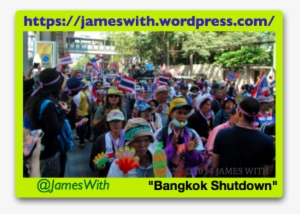People Marching During "bangkok Shutdown" On Sukhumvit - Crowd