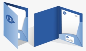 Illustration Of Two Presentation Folders - Folder Print Custom