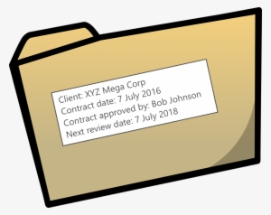 Manila Folder With Metadata - Manila Folder