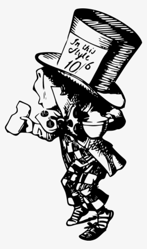 Today, October 6, Is Mad Hatter Day Because In John - Mad Hatter Original Drawing