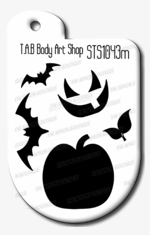Body Art Stencils - Jack-o'-lantern