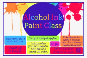 Alcohol Ink Paint Class - Live Love Camp Writing Journal: Lined And Blank Pages