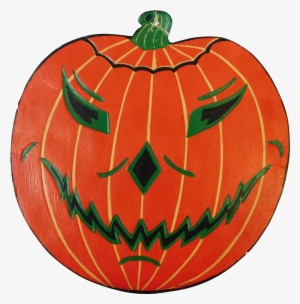 Large Size Jack O Lantern Pumpkin Face Cardboard Halloween - Pumpkin