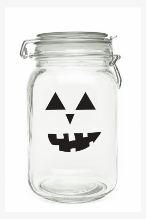 Jack O' Lantern Face Mason Jar - Mason Jar