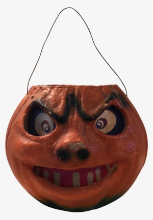 Vintage 1940's Cardboard Pulp Halloween Jack O Lantern - Jack-o'-lantern