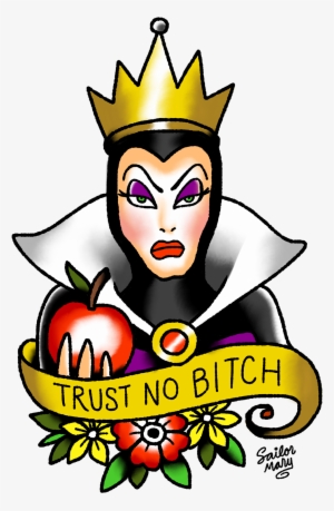 Disney Villain Tattoo Flash On Behance - Old School Disney Tattoo Design