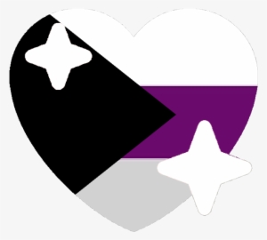 Demisexual Sparkle Heart Discord Emoji - Demisexual Flag Emoji