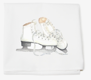 Figure Skates Winter Wonderland Collection Flour Sack - Flour Sack