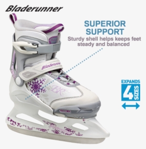 View Larger - Bladerunner Girls' Micro Ice Expandable Ice Skates