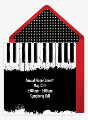 Piano Keys Online Invitation - Vsgraphics Llc Painted Piano Keys Vinyl Wall Art