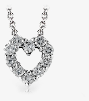 14kw Diamond Heart Pendant - Zeghani Zp881 Necklaces/color Stones