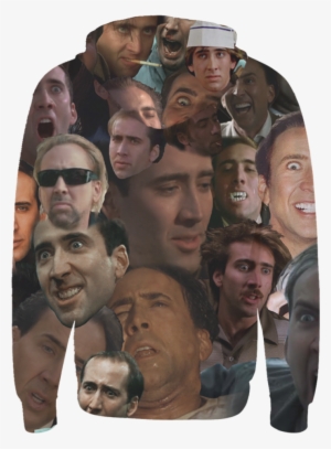 Cage Face Zip Up Hoodie - Hoodie