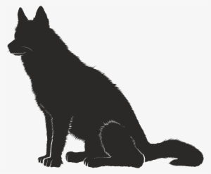 Free Clipart Of A Black And White Sitting Dog - Had A Black Dog