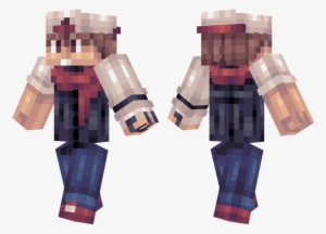 Red Scarf - Minecraft Skins With Scarf