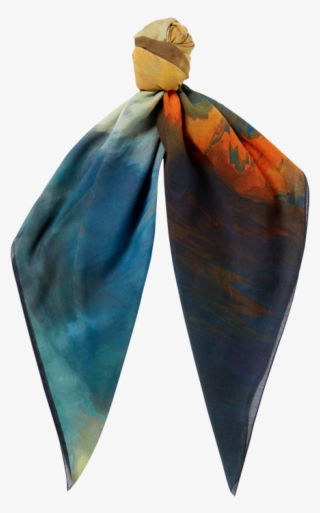 Viola Landscape Printed Scarf - Viola