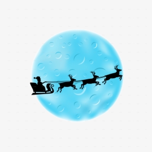 Blue Moon And Flying Santa