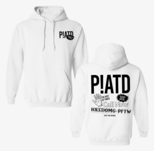 White Call Now Tour Hoodie - Panic At The Disco Pftw Sweatshirt