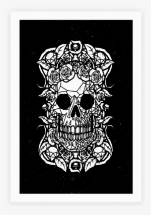 Punk Diamond Skull Poster